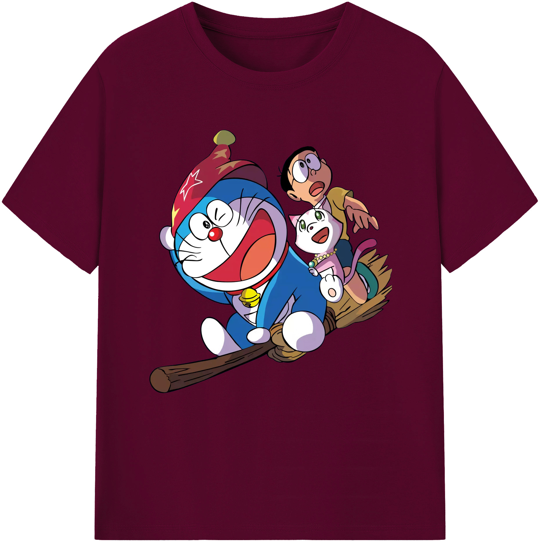 （画像用） ドラえもん Doraemon レディースカジュアルプリントTシャツ（綿100％）
